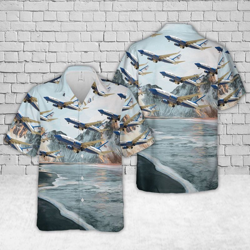 Air Force Hawaiian Shirt, District of Columbia Air National Guard Boeing C-40 Clipper Hawaiian Shirt, Air Force Aloha Shirt