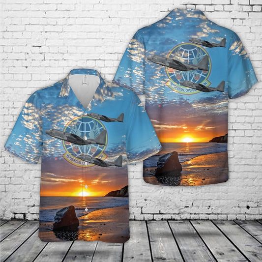 Air Force Hawaiian Shirt, Hurlburt Field, Florida, US Air Force 88-0264 MC-130H Combat Talon II Hawaiian Shirt, Air Force Aloha Shirt