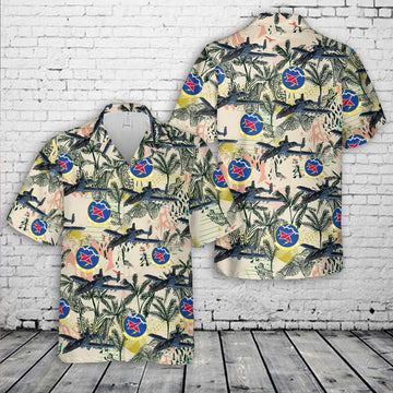 Air Force Hawaiian Shirt, Indiana Air National Guard 163d Fighter Squadron Blacksnakes A-10 Thunderbolt II Hawaiian Shirt, Air Force Aloha Shirt
