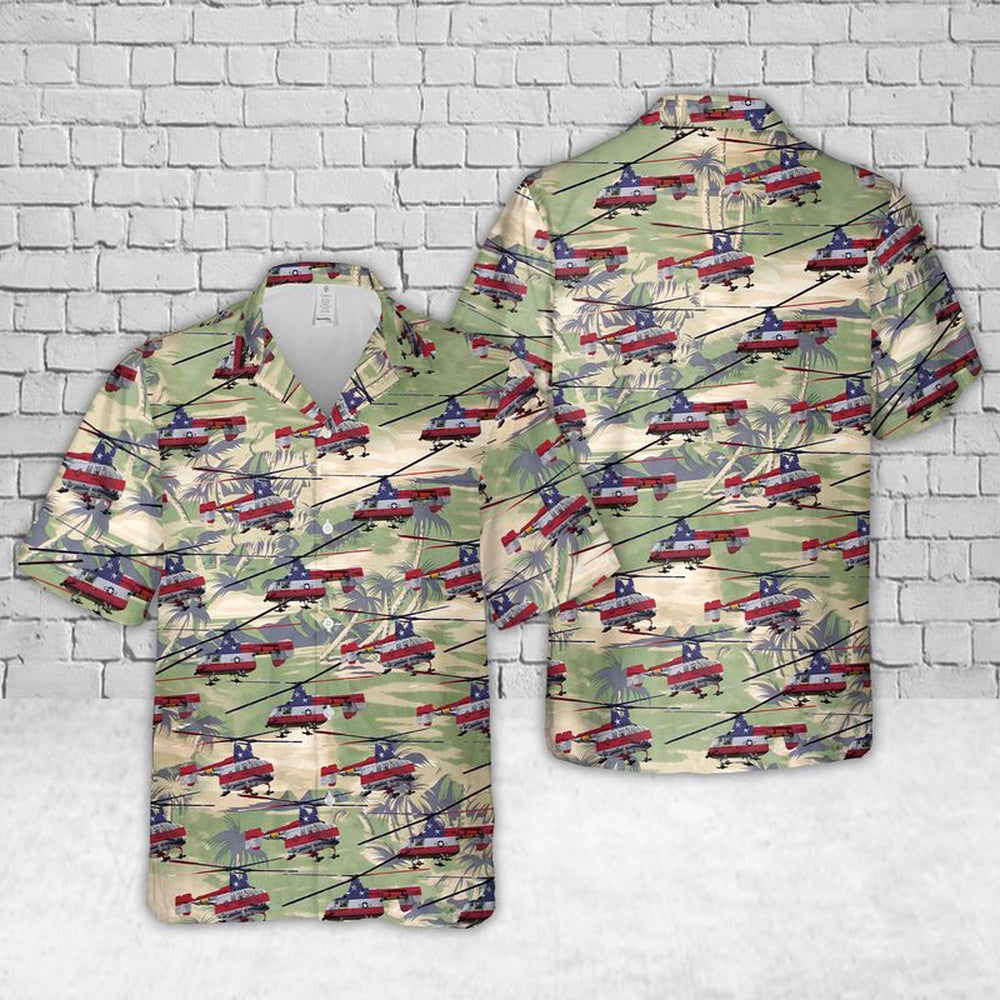 Air Force Hawaiian Shirt, Kaman HH-43 Huskie US Air Force Hawaiian Shirt, Air Force Aloha Shirt