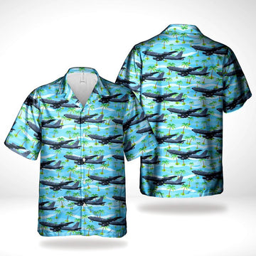 Air Force Hawaiian Shirt, Maine Air National Guard 101st Air Refueling Wing Boeing KC-135R Stratotanker (717-148) Hawaiian Shirt, Air Force Aloha Shirt