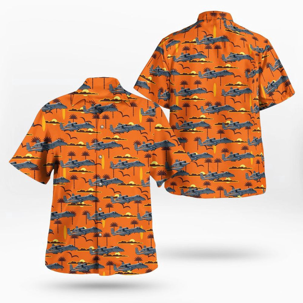 Air Force Hawaiian Shirt, Maryland Air National Guard 175th Wing A-10C Thunderbolt II Hawaiian Shirt, Air Force Aloha Shirt