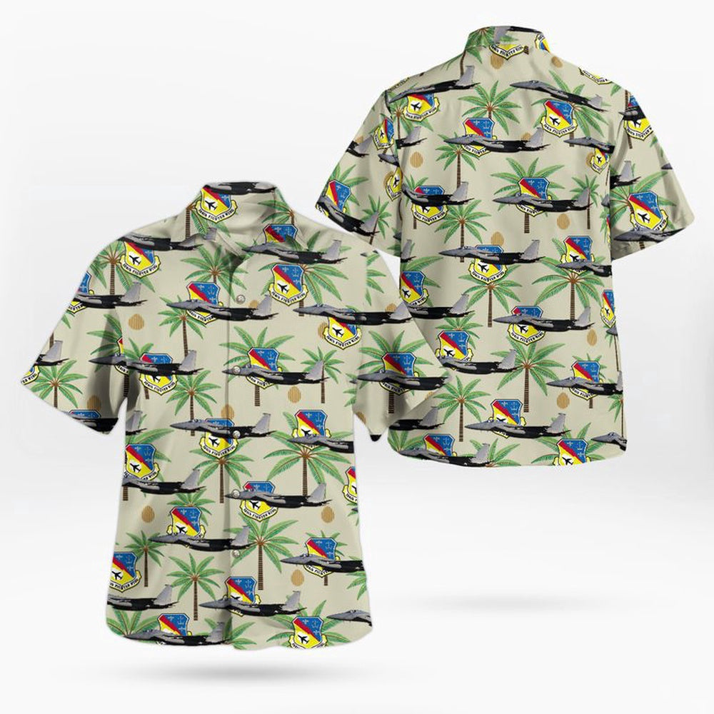 Air Force Hawaiian Shirt, Massachusetts Air National Guard 104th Fighter Wing Hawaiian Shirt, Air Force Aloha Shirt