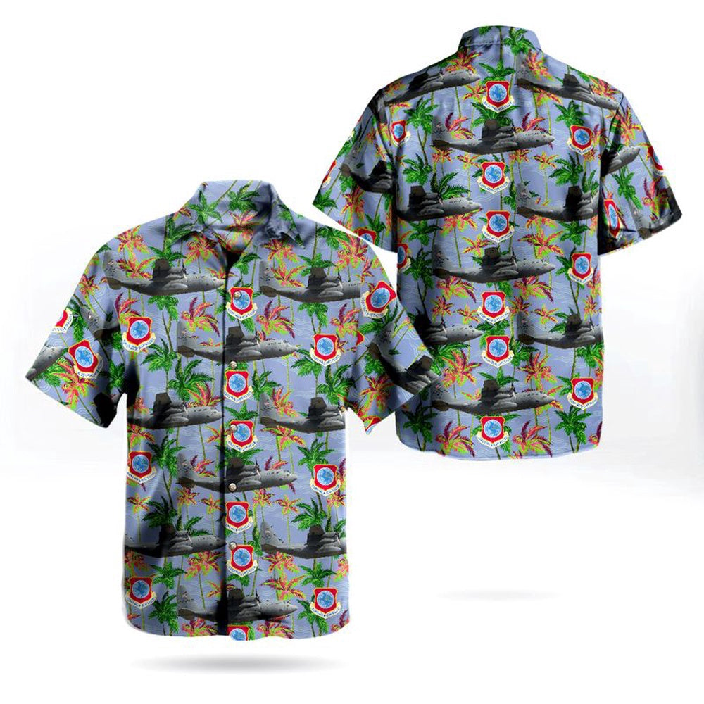 Air Force Hawaiian Shirt, Missouri Air National Guard 139th Airlift Wing Lockheed C-130H Hercules (L-382) Hawaiian Shirt, Air Force Aloha Shirt