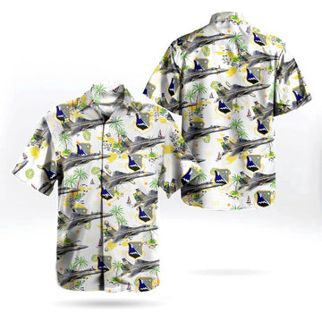 Air Force Hawaiian Shirt, Oregon Air National Guard 173rd Fighter Wing McDonnell Douglas F-15C Eagle Hawaiian Shirt, Air Force Aloha Shirt