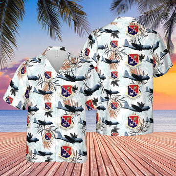 Air Force Hawaiian Shirt, Puerto Rico Air National Guard 156th Airlift Wing (156 AW) Hawaiian Shirt, Air Force Aloha Shirt