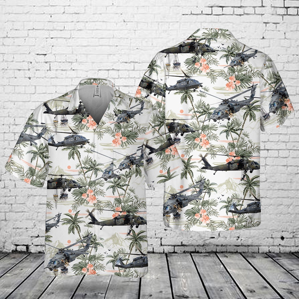 Air Force Hawaiian Shirt, USAF 306th Rescue Squadron HH-60G PAVE HAWK Hawaiian Shirt, Air Force Aloha Shirt