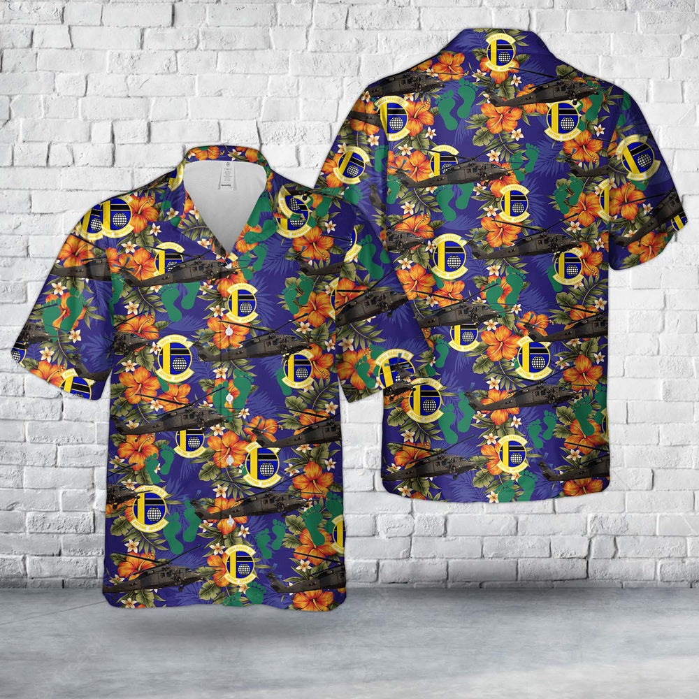 Air Force Hawaiian Shirt, US Air Force 305th Rescue Squadron HH-60G Pave Hawk Hawaiian Shirt, Air Force Aloha Shirt