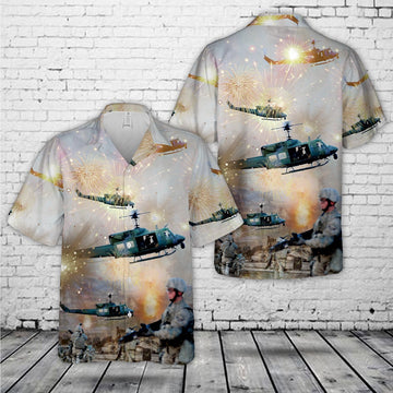 Air Force Hawaiian Shirt, US Air Force 37th Helicopter Squadron UH-1N Hawaiian Shirt, Air Force Aloha Shirt