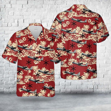 Air Force Hawaiian Shirt, US Air Force 39th Airlift Squadron Lockheed C-130J Super Hercules Hawaiian Shirt, Air Force Aloha Shirt