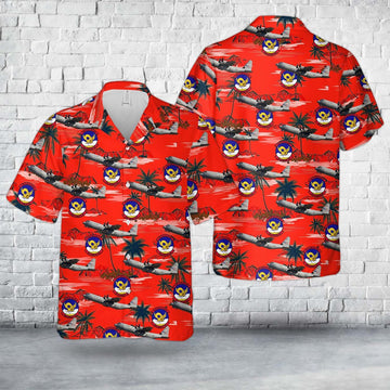 Air Force Hawaiian Shirt, US Air Force 39th Airlift Squadron Lockheed C-130J Super Hercules Hawaiian Shirts, Air Force Aloha Shirt