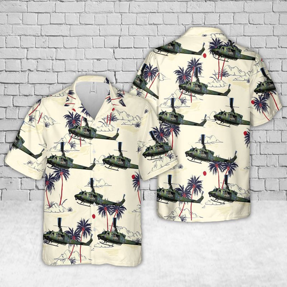 Air Force Hawaiian Shirt, US Air Force 40th Helicopter Squadron UH-1N Huey Hawaiian Shirts, Air Force Aloha Shirt
