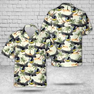 Air Force Hawaiian Shirt, US Air Force 416th Flight Test Squadron F-16 Fighting Falcon Hawaiian Shirt, Air Force Aloha Shirt