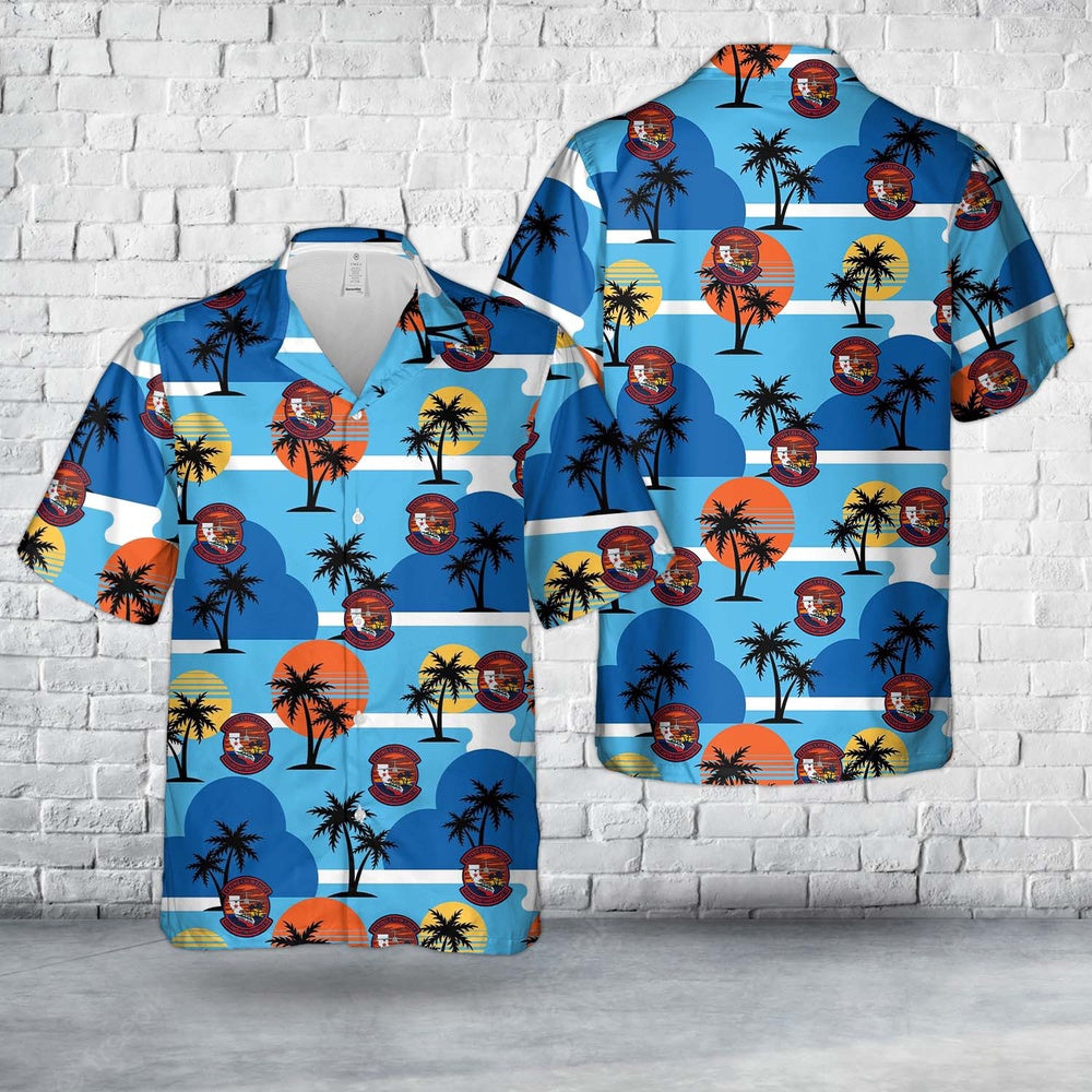 Air Force Hawaiian Shirt, US Air Force 452d Aircraft Maintenance Squadron C-17 Flying Crew Chief Hawaiian Shirt, Air Force Aloha Shirt