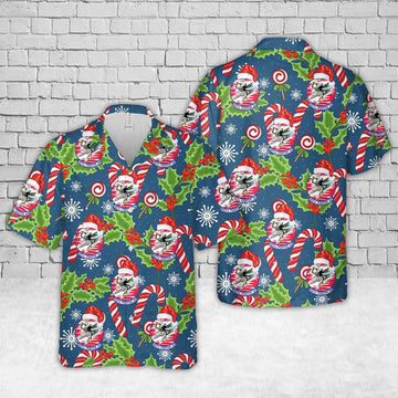 Air Force Hawaiian Shirt, US Air Force 457th Fighter Squadron Christmas Hawaiian Shirt, Air Force Aloha Shirt