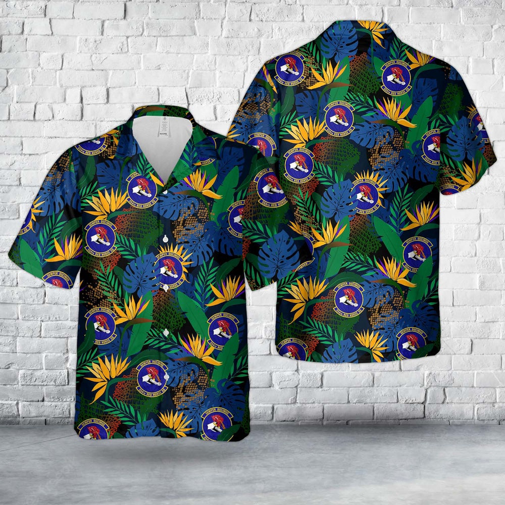 Air Force Hawaiian Shirt, US Air Force 554th RED HORSE Squadron Hawaiian Shirt, Air Force Aloha Shirt