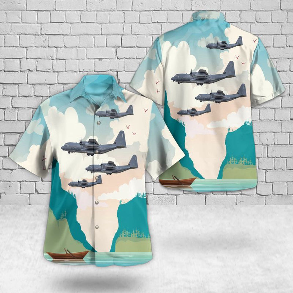 Air Force Hawaiian Shirt, US Air Force 67th Special Operations Squadron MC-130J Commando II Hawaiian Shirts, Air Force Aloha Shirt