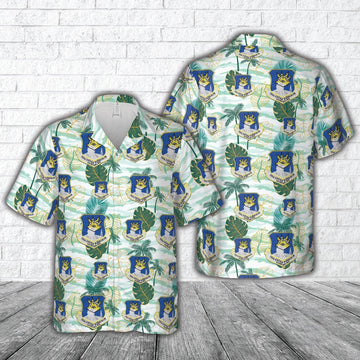Air Force Hawaiian Shirt, US Air Force 763rd Radar Squadron Hawaiian Shirt, Air Force Aloha Shirt