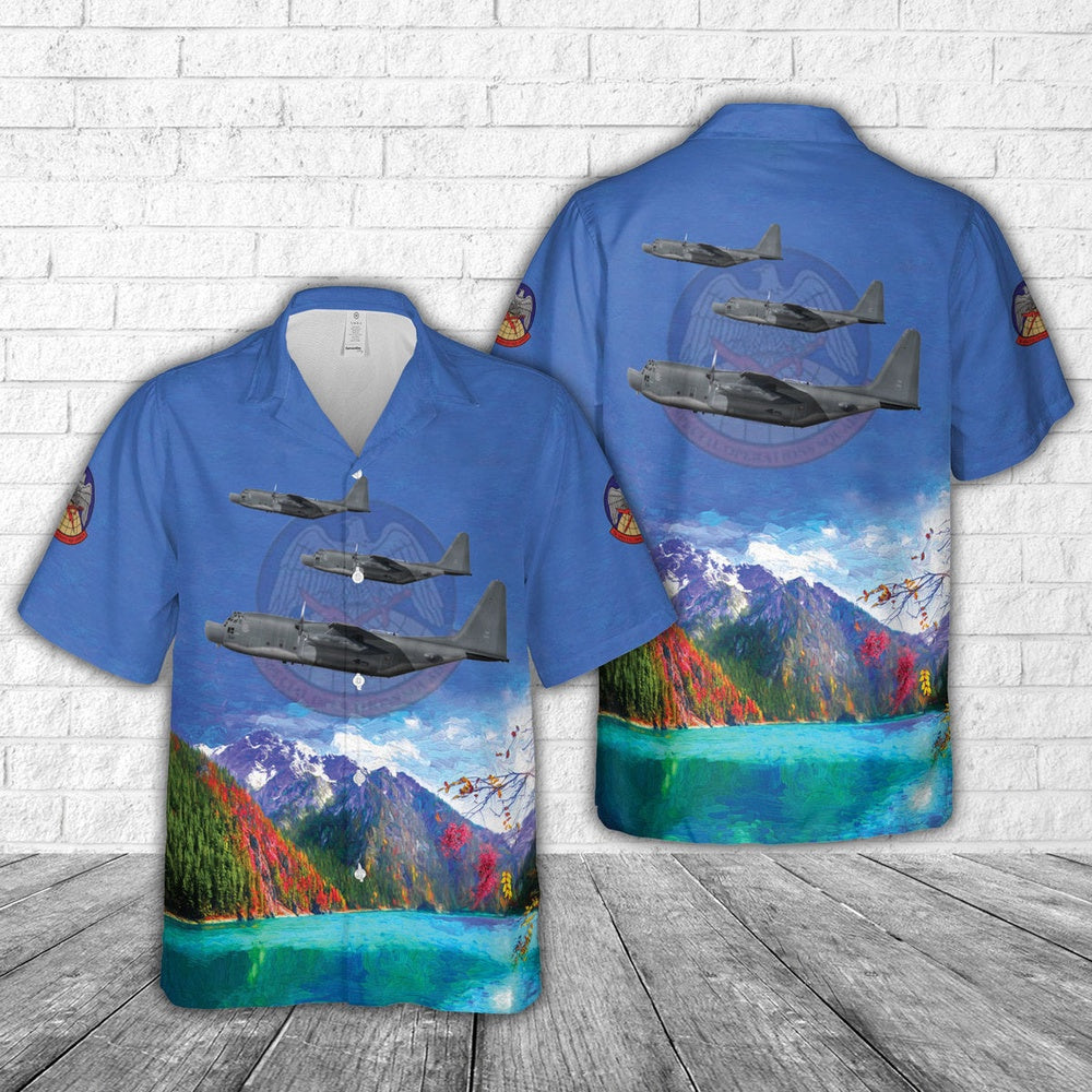 Air Force Hawaiian Shirt, US Air Force 87-0024 MC-130H Combat Talon II Of 7th Special Operations Squadron Hawaiian Shirt, Air Force Aloha Shirt