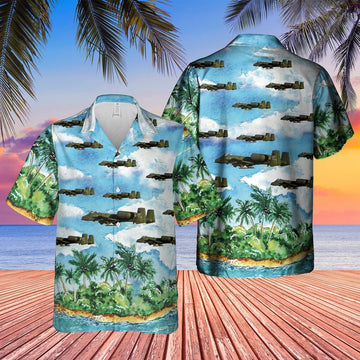 Air Force Hawaiian Shirt, US Air Force A-10 Thunderbolt II Hawaiian Shirt, Air Force Aloha Shirt