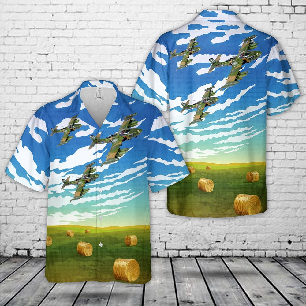 Air Force Hawaiian Shirt, US Air Force A-37B Dragonfly Vietnam war Hawaiian Shirt, Air Force Aloha Shirt