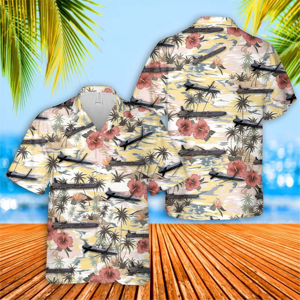Air Force Hawaiian Shirt, US Air Force AGM-86 ALCM Hawaiian Shirt, Air Force Aloha Shirt