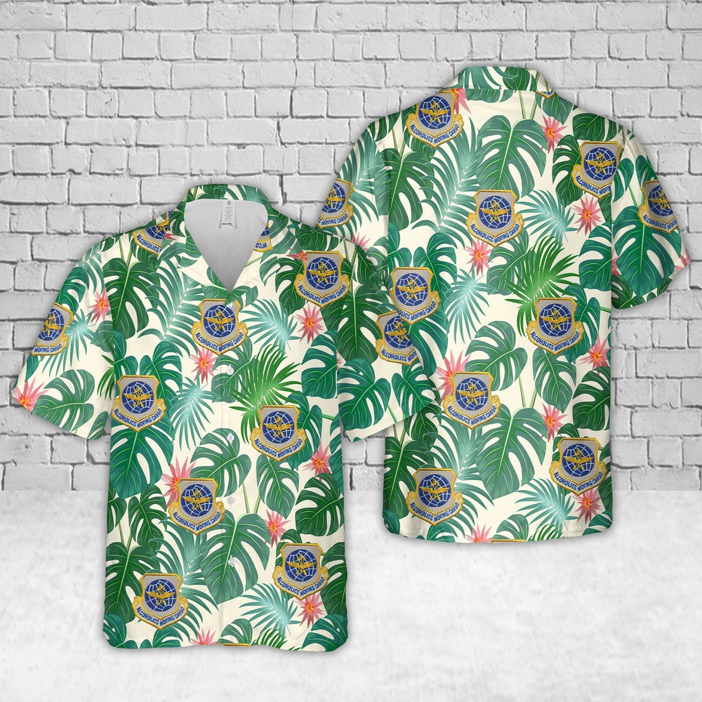 Air Force Hawaiian Shirt, US Air Force Alcoholics Moving Cargo Hawaiian Shirt, Air Force Aloha Shirt