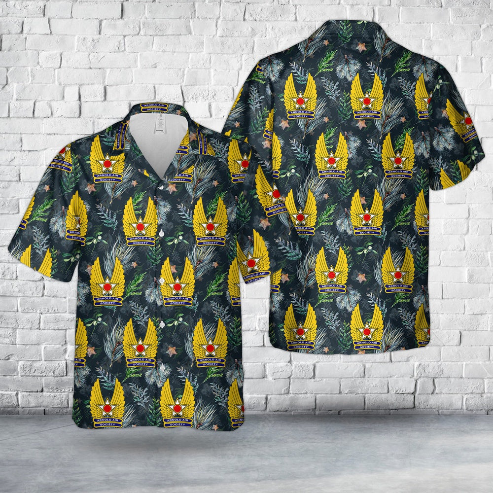 Air Force Hawaiian Shirt, US Air Force Arnold Air Society (AAS) Hawaiian Shirt, Air Force Aloha Shirt