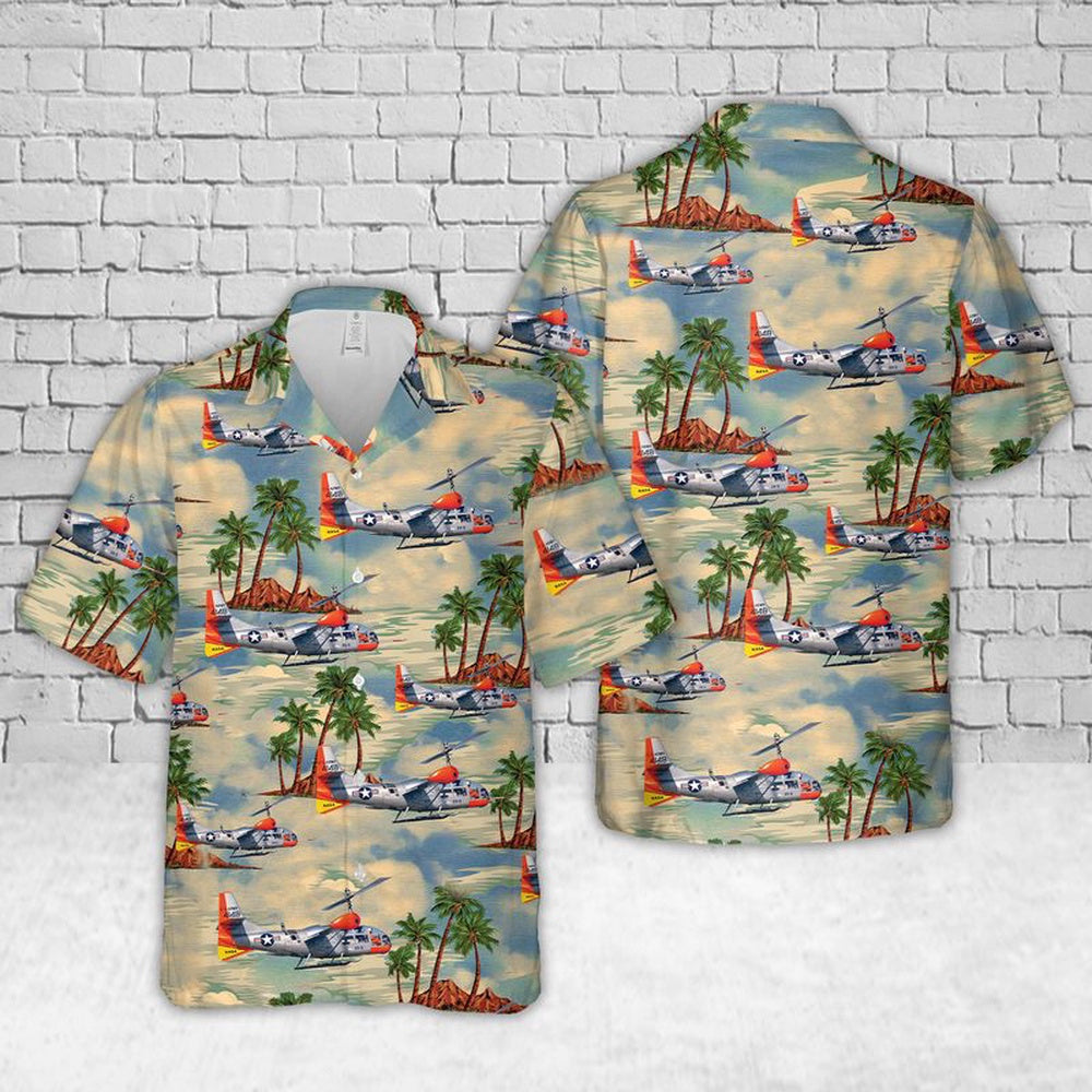 Air Force Hawaiian Shirt, US Air Force Bell Helicopter Textron XV-3 Hawaiian Shirt, Air Force Aloha Shirt