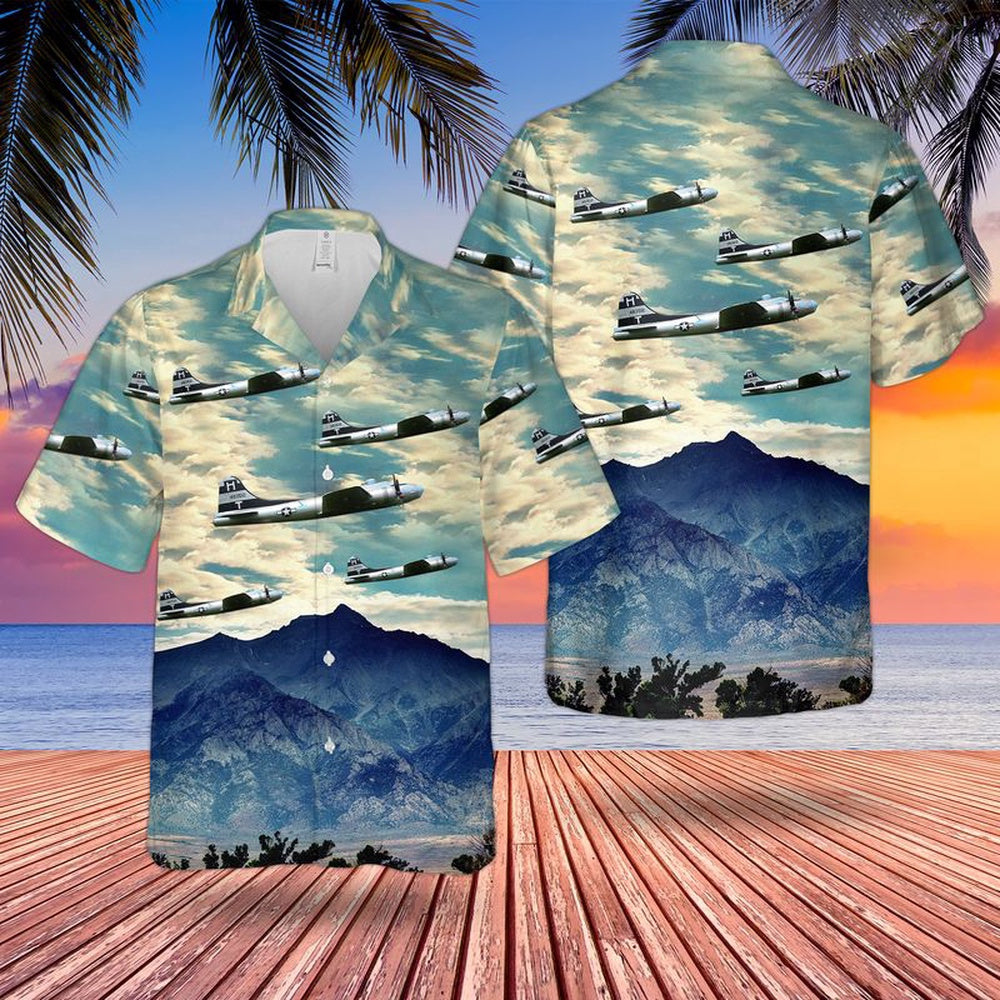 Air Force Hawaiian Shirt, US Air Force Boeing B-17 Flying Fortress Heavens Above Hawaiian Shirt, Air Force Aloha Shirt