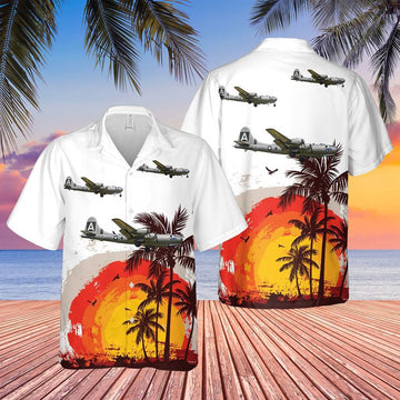Air Force Hawaiian Shirt, US Air Force Boeing B-29 Superfortress A FIFI (NX529B) Hawaiian Shirt, Air Force Aloha Shirt