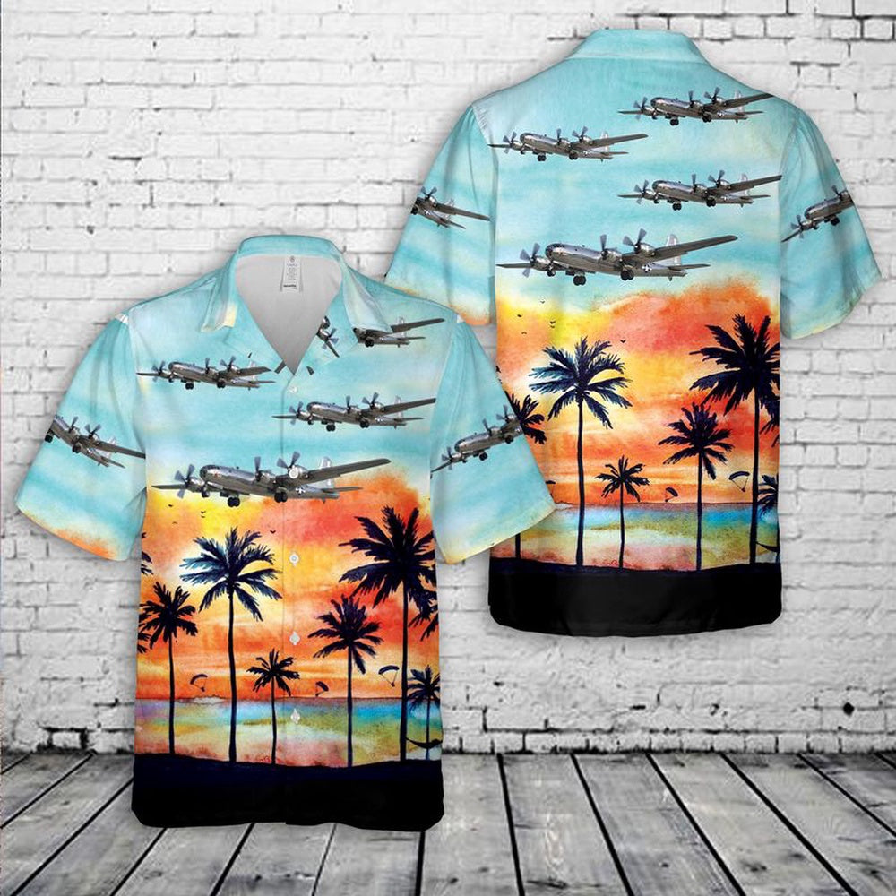 Air Force Hawaiian Shirt, US Air Force Boeing B-29 Superfortress Doc 44-69972 Hawaiian Shirt, Air Force Aloha Shirt