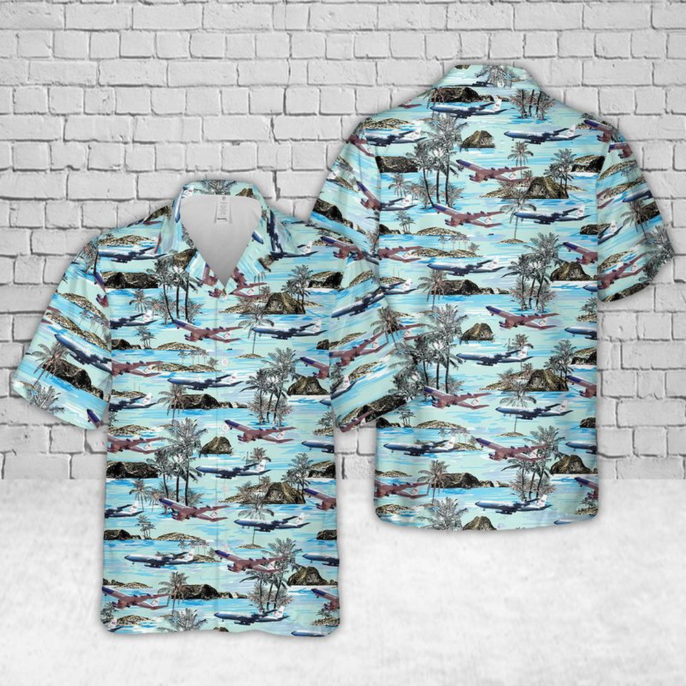 Air Force Hawaiian Shirt, US Air Force Boeing C-137 Stratoliner Hawaiian Shirt, Air Force Aloha Shirt