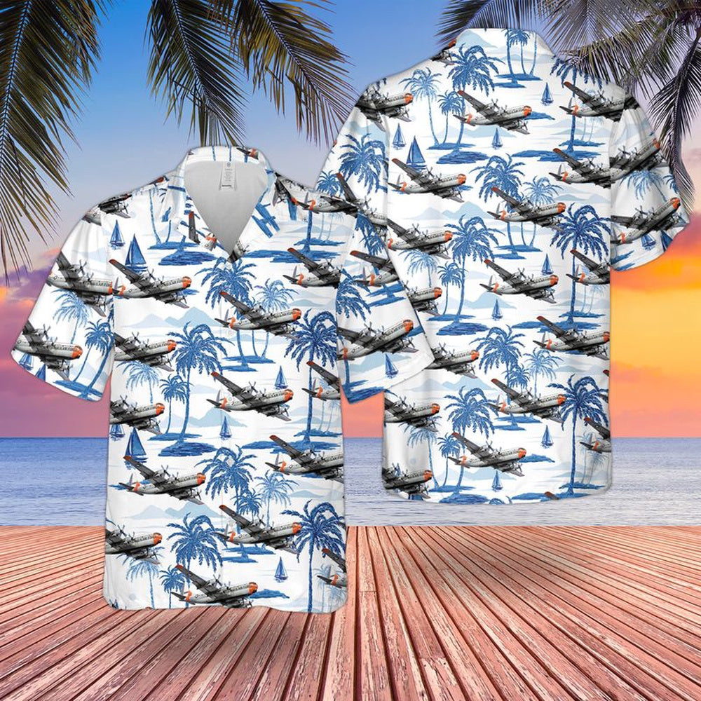 Air Force Hawaiian Shirt, US Air Force Boeing C-97 Stratofreighter Hawaiian Shirt, Air Force Aloha Shirt