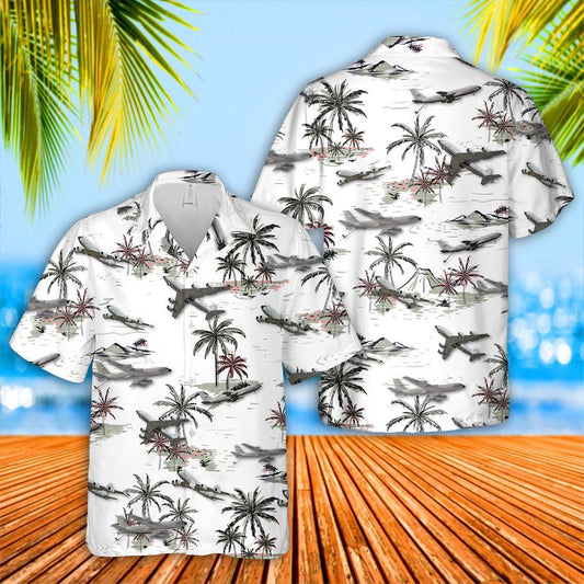 Air Force Hawaiian Shirt, US Air Force Boeing KC-135 Stratotanker Hawaiian Shirt, Air Force Aloha Shirt
