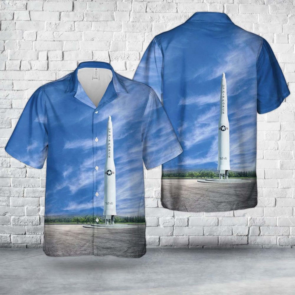 Air Force Hawaiian Shirt, US Air Force Boeing LGM-30 Minuteman II ICBM Hawaiian Shirt, Air Force Aloha Shirt
