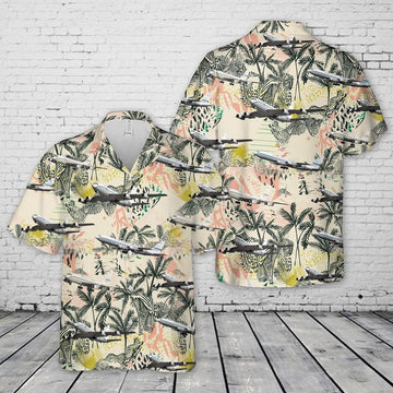 Air Force Hawaiian Shirt, US Air Force Boeing OC-135B Open Skies Hawaiian Shirt, Air Force Aloha Shirt
