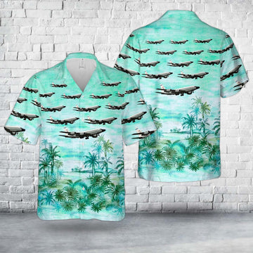 Air Force Hawaiian Shirt, US Air Force Boeing RC-135V Rivet Joint (739-445B) 63-9792 Hawaiian Shirt, Air Force Aloha Shirt