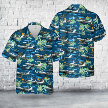 Air Force Hawaiian Shirt, US Air Force Boeing TC-135S (717-158) Hawaiian Shirt, Air Force Aloha Shirt