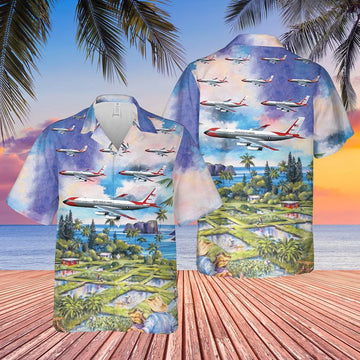 Air Force Hawaiian Shirt, US Air Force Boeing VC-137A Hawaiian Shirt, Air Force Aloha Shirt