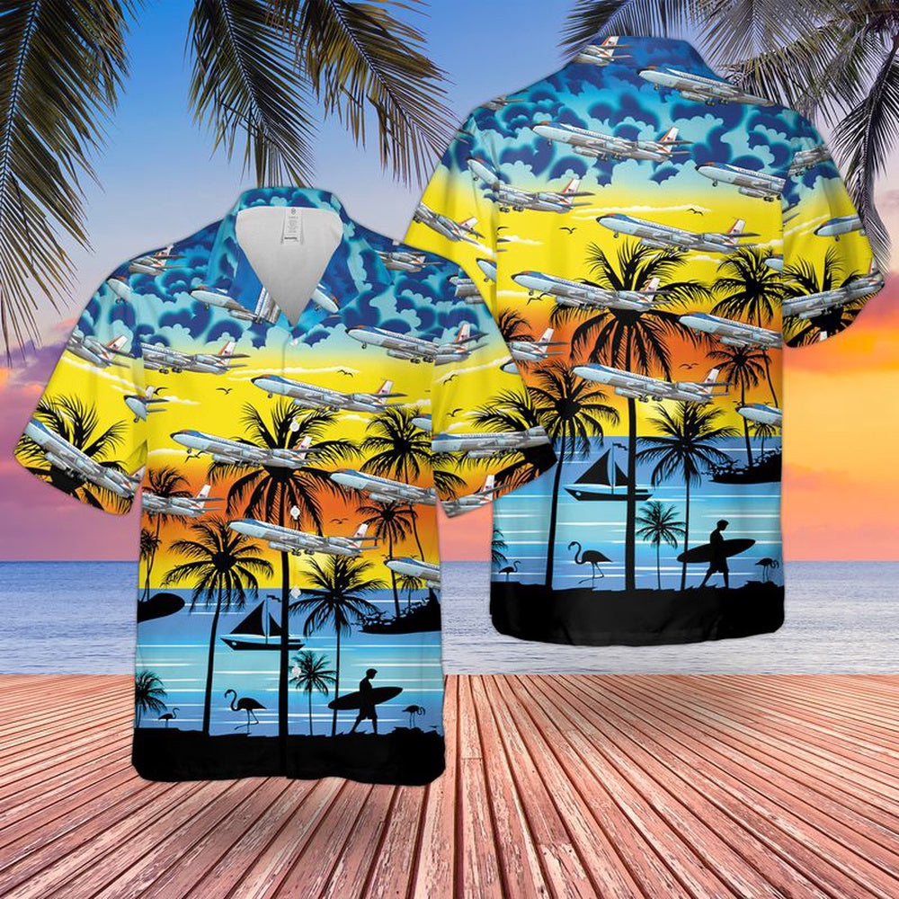 Air Force Hawaiian Shirt, US Air Force Boeing VC-137B Hawaiian Shirt, Air Force Aloha Shirt