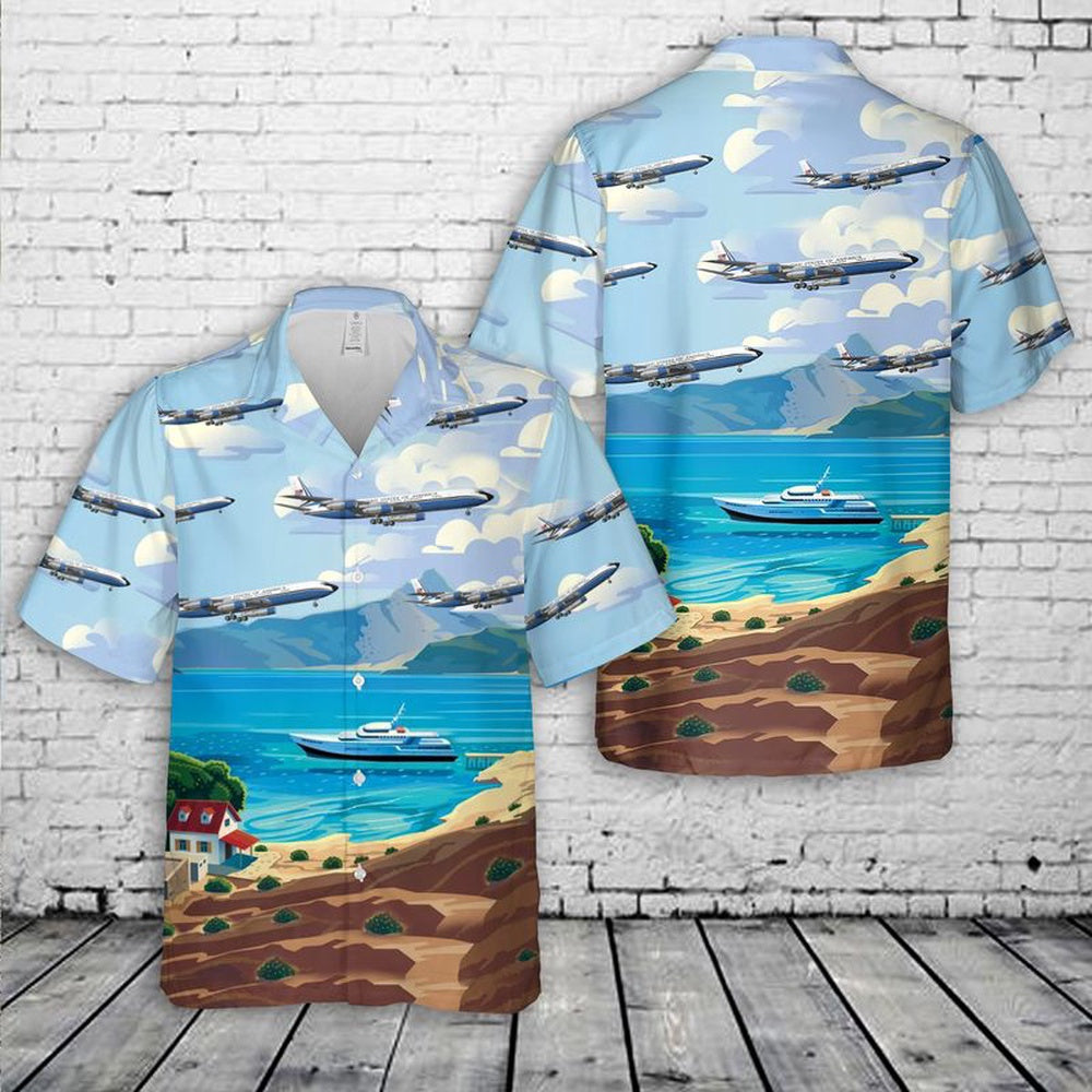 Air Force Hawaiian Shirt, US Air Force Boeing VC-137C Hawaiian Shirt, Air Force Aloha Shirt