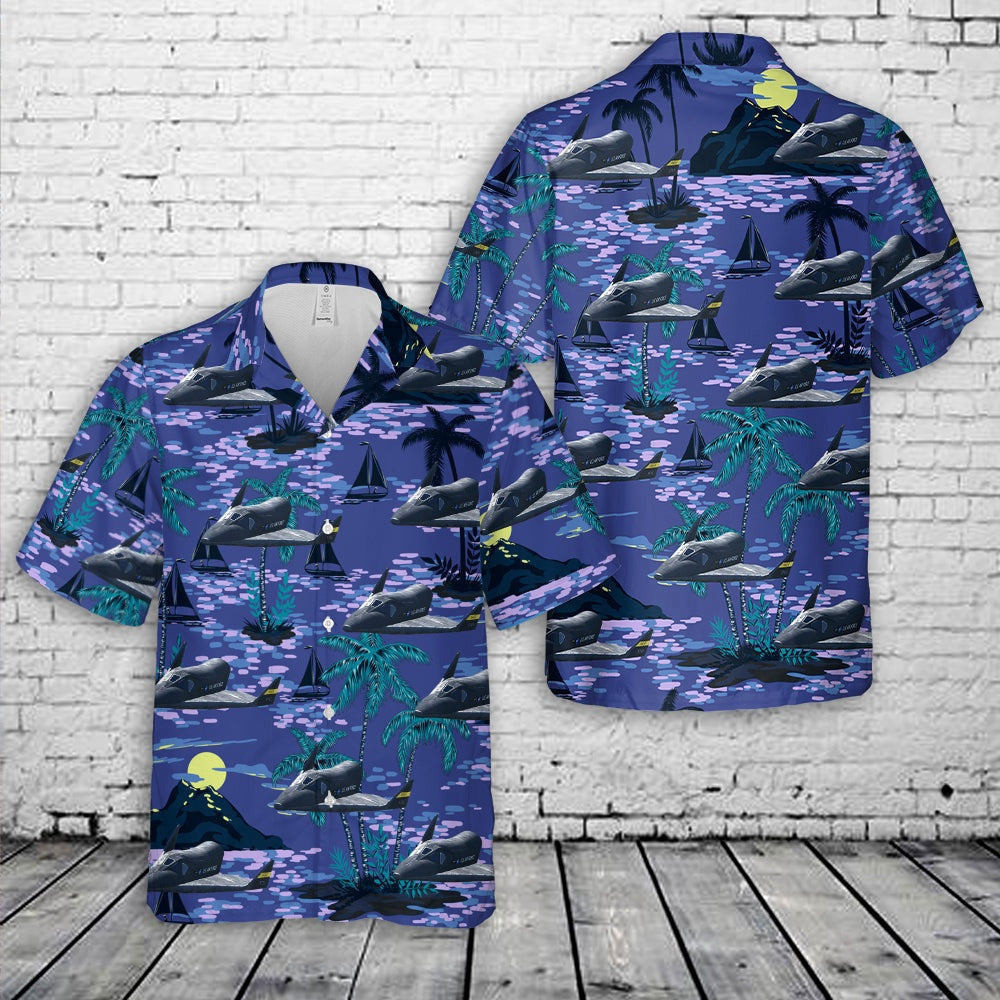Air Force Hawaiian Shirt, US Air Force Boeing X-20 Dyna-Soar Hawaiian Shirt, Air Force Aloha Shirt