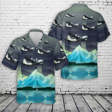 Air Force Hawaiian Shirt, US Air Force C-130H Alaska Air National Guard Hawaiian Shirt, Air Force Aloha Shirt
