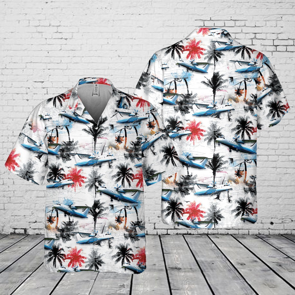 Air Force Hawaiian Shirt, US Air Force C-146A Wolfhound Pocket Hawaiian Shirt, Air Force Aloha Shirt