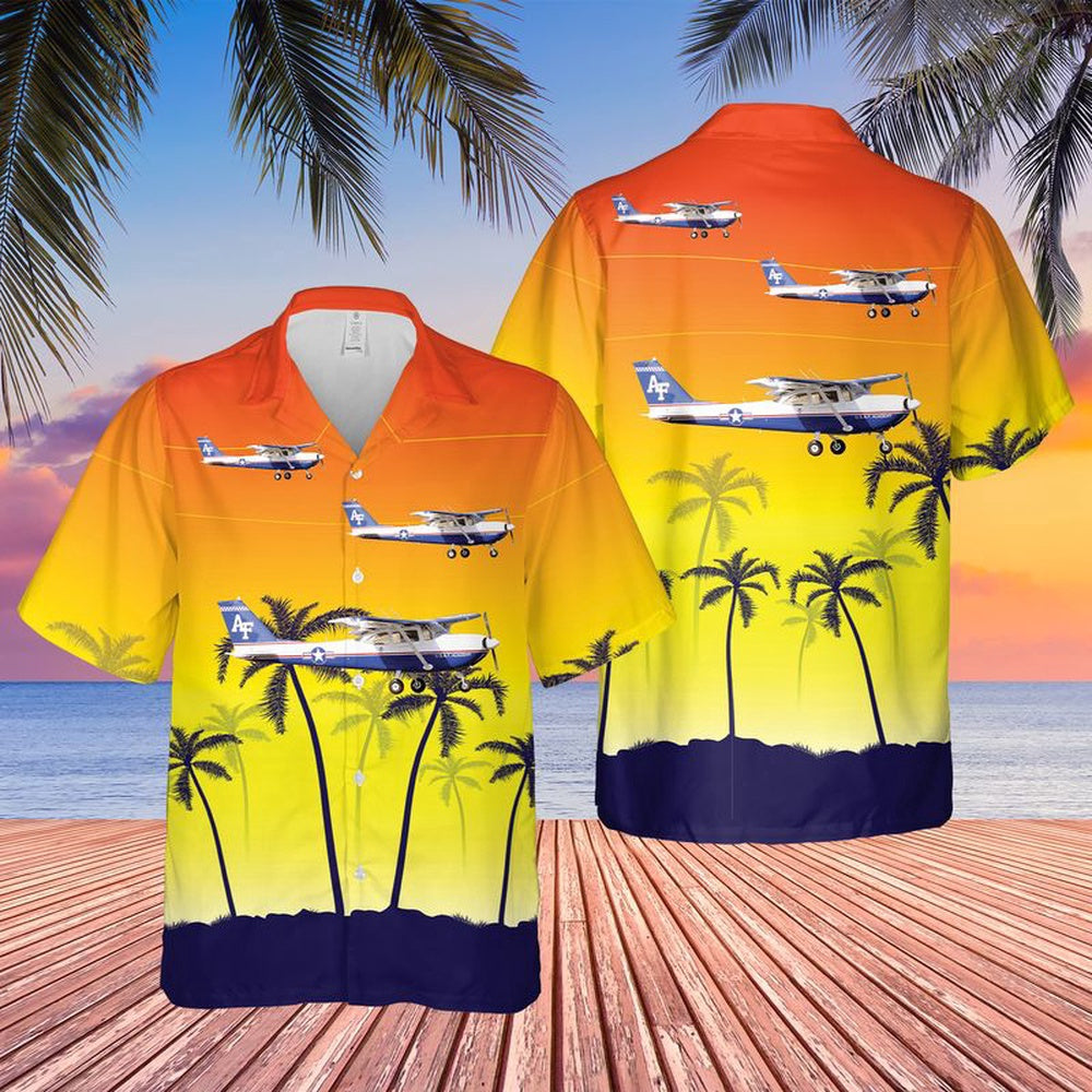 Air Force Hawaiian Shirt, US Air Force Cessna T-41 Mescalero Hawaiian Shirt, Air Force Aloha Shirt