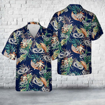 Air Force Hawaiian Shirt, US Air Force Civil Engineer Badge Hawaiian Shirt, Air Force Aloha Shirt