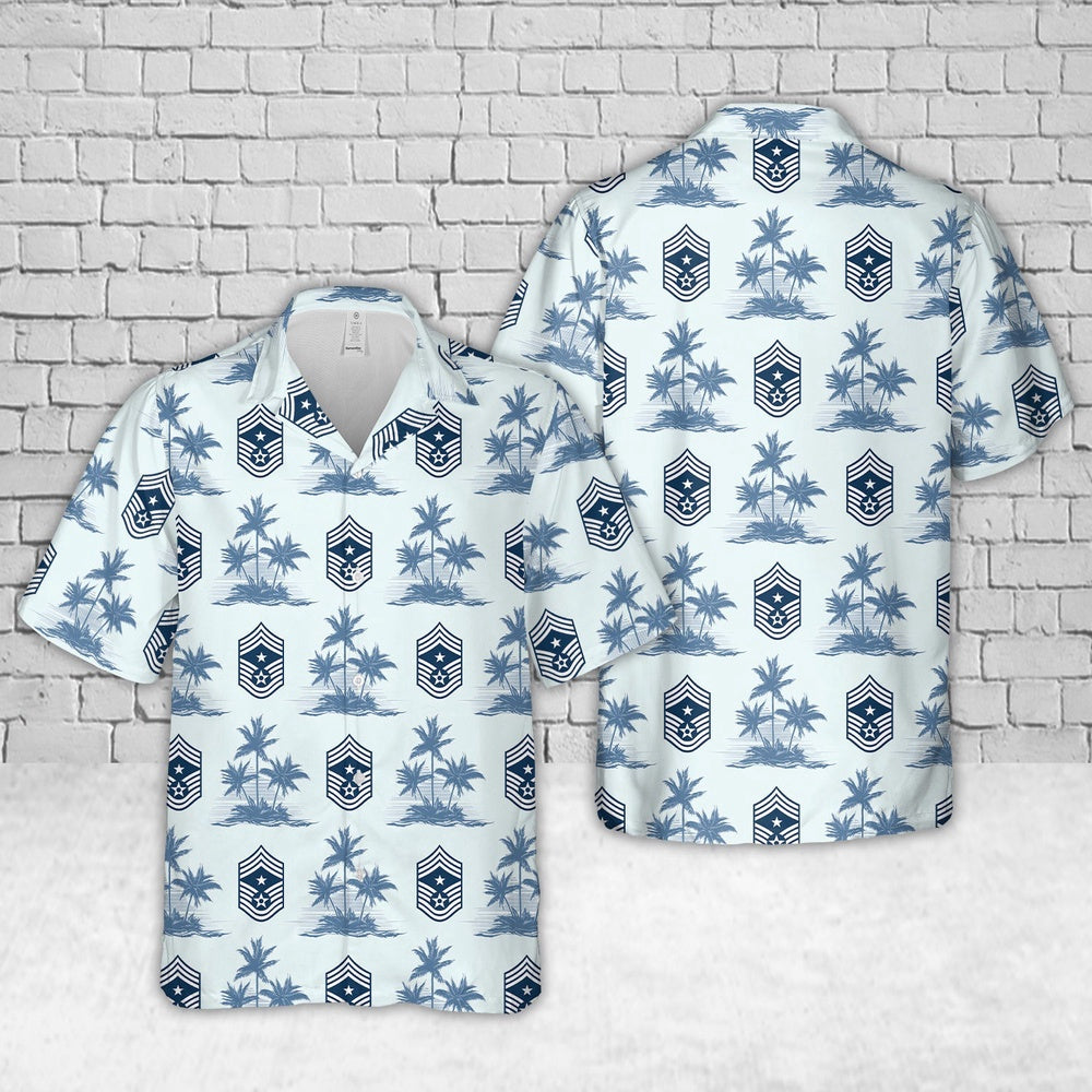 Air Force Hawaiian Shirt, US Air Force Command Chief Master Sergeant Hawaiian Shirt, Air Force Aloha Shirt