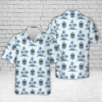 Air Force Hawaiian Shirt, US Air Force Command Chief Master Sergeant Hawaiian Shirt, Air Force Aloha Shirt