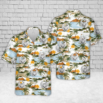 Air Force Hawaiian Shirt, US Air Force Commanders Badge Hawaiian Shirt, Air Force Aloha Shirt